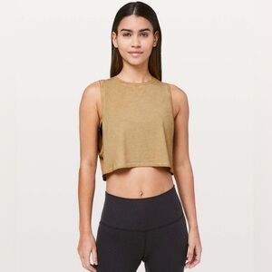 lululemon athletica yellow muscle tee